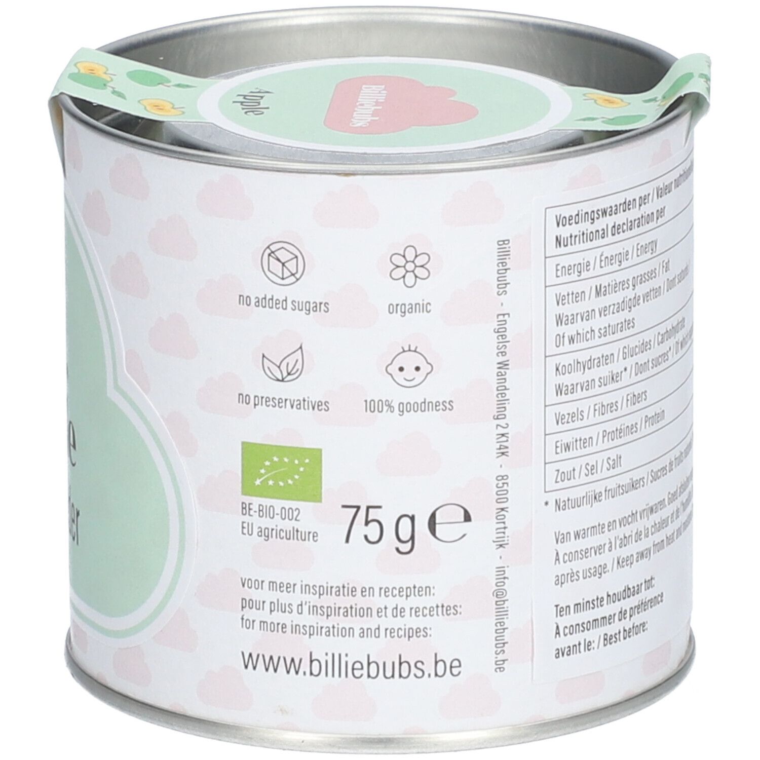 Billiebubs Poudre de Fruits Pomme