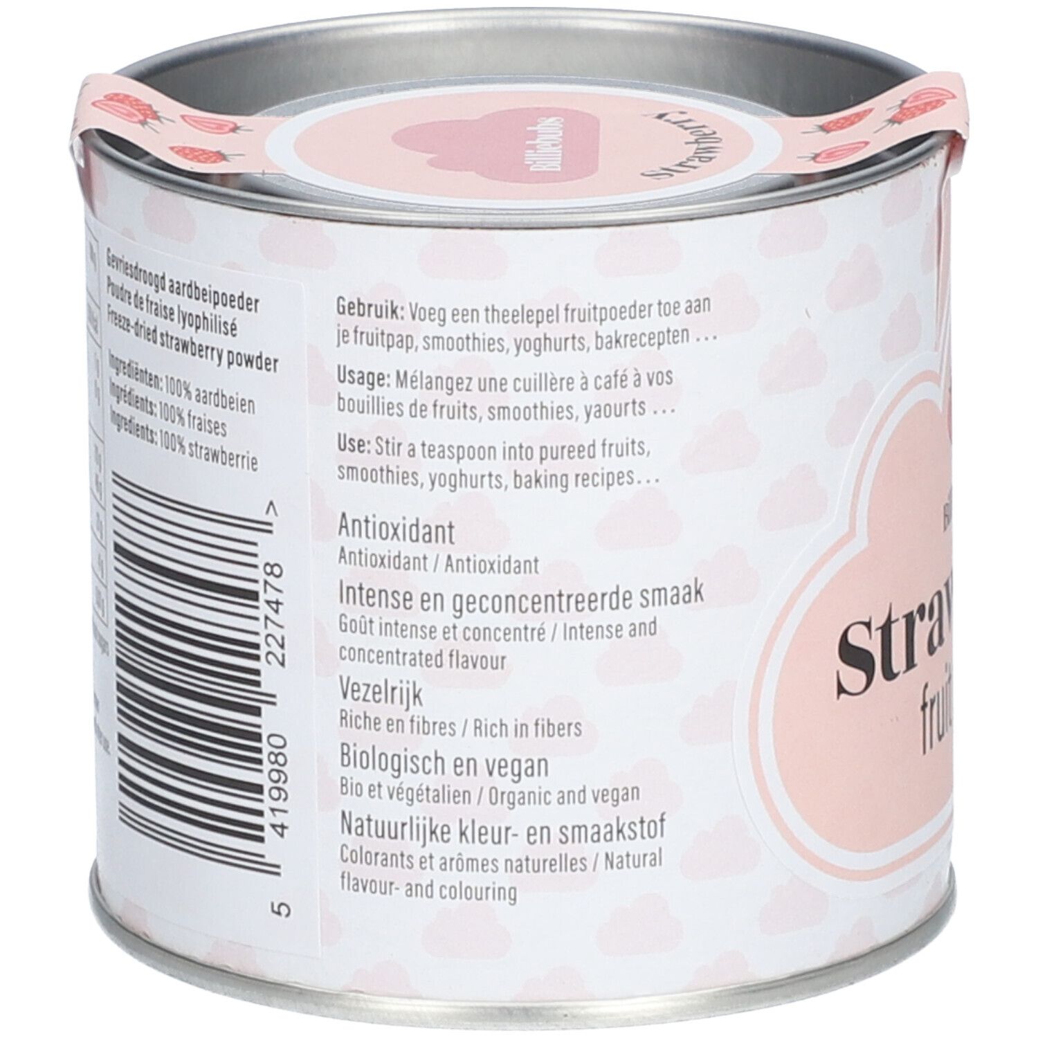 Billiebubs Poudre de Fruits Fraise