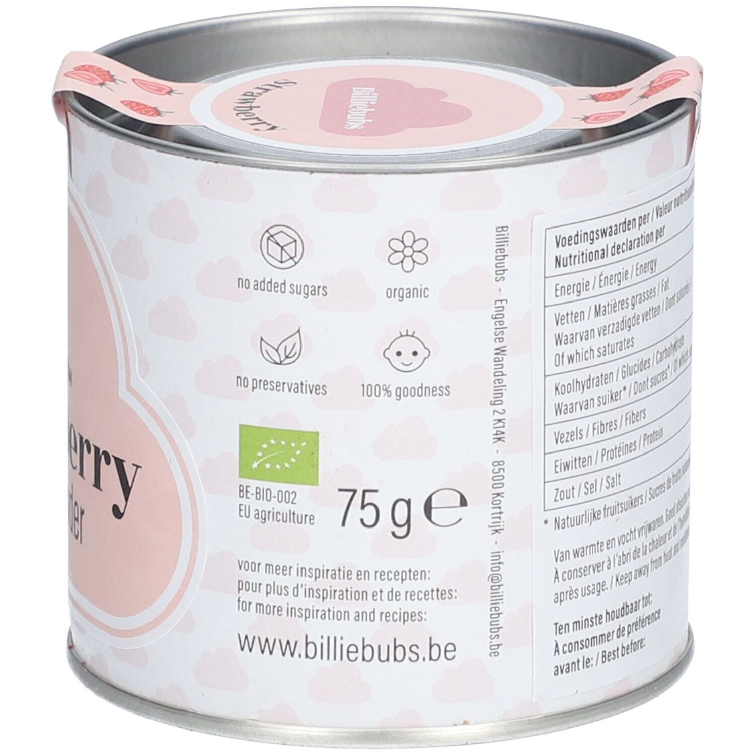 Billiebubs Poudre de Fruits Fraise