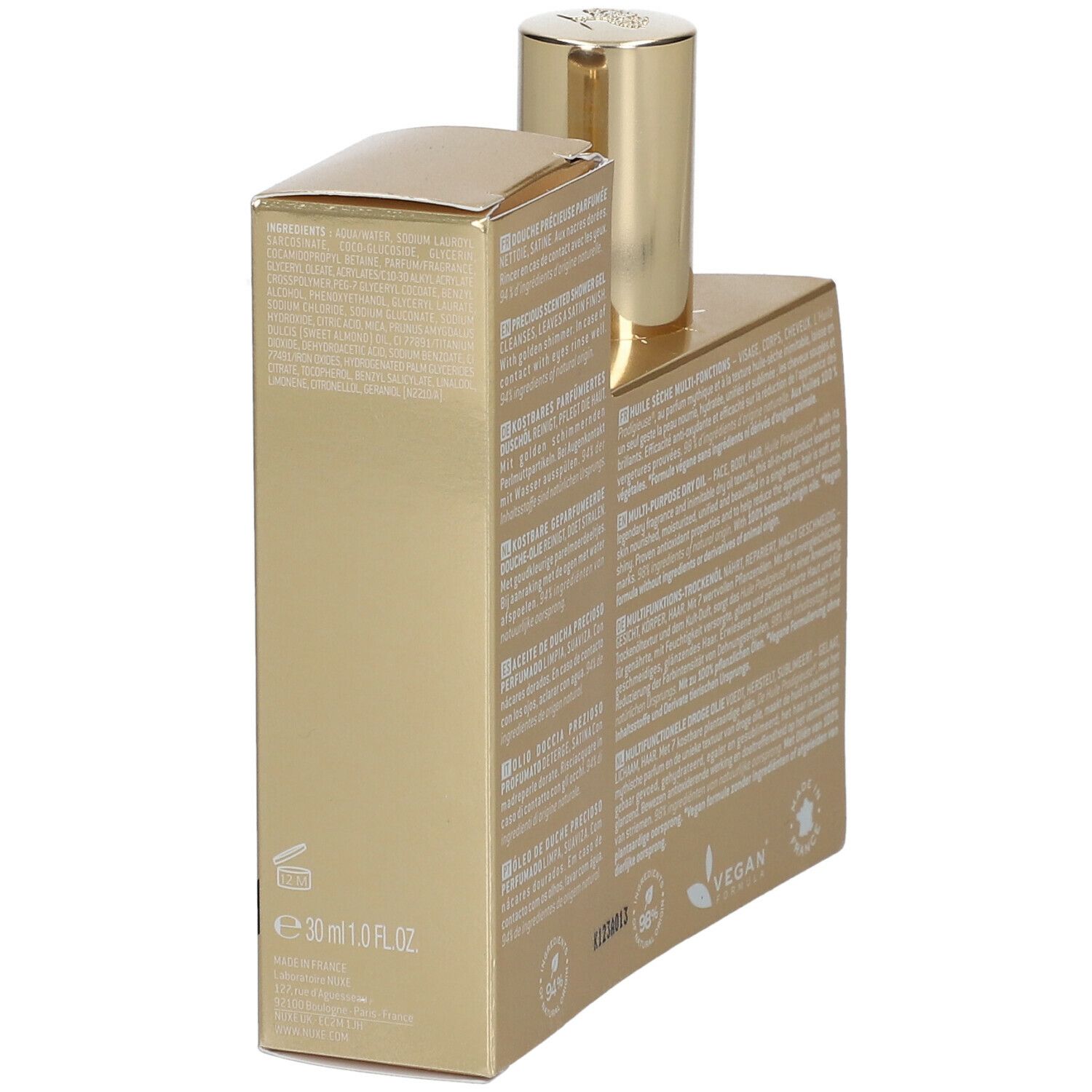 NUXE Huile Prodigieuse® Huile sèche + Prodigieux® Huile de Douche OFFERT