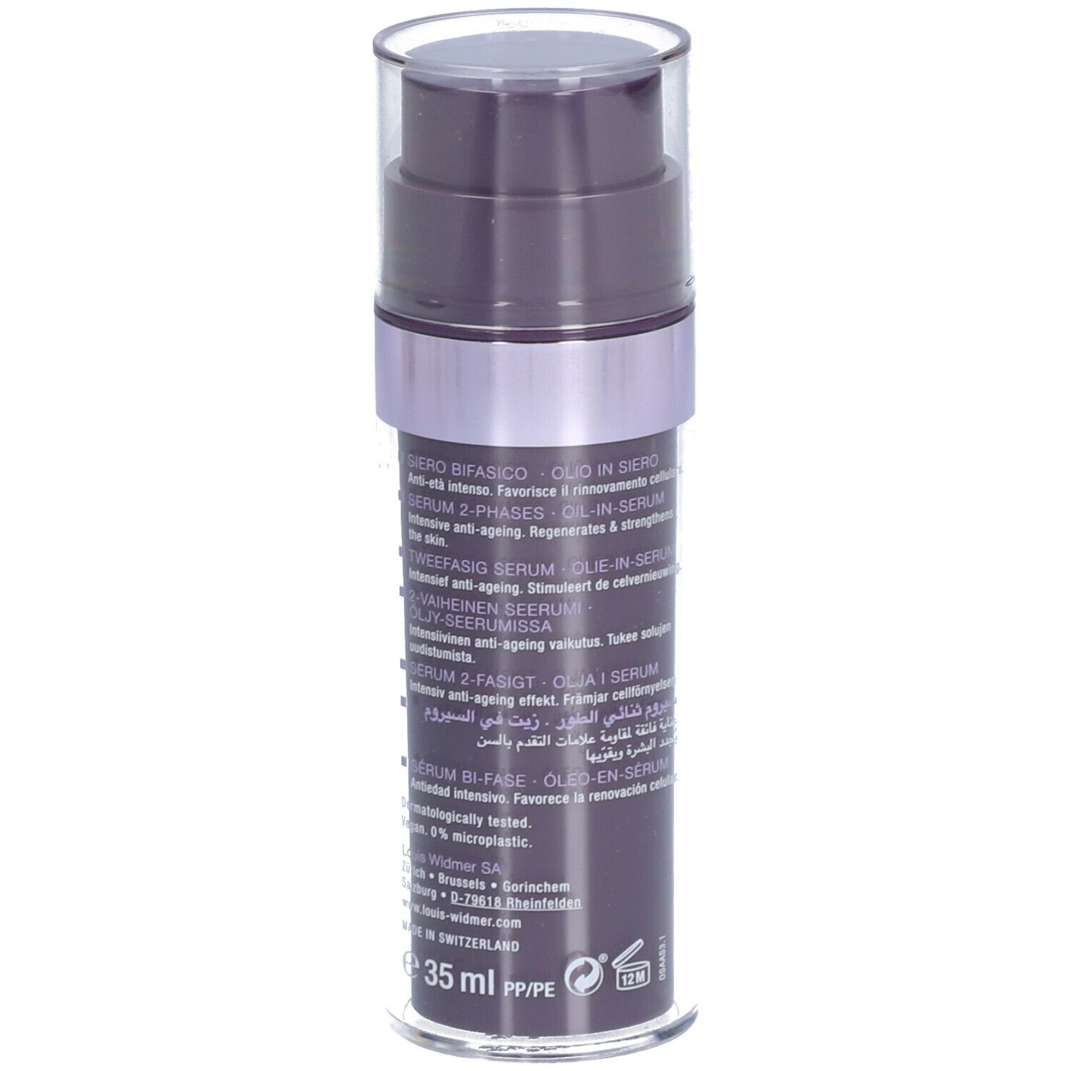 Louis Widmer Anti-Ageing Intensif Sérum Biphasé Huile-en-Sérum Sans Parfum
