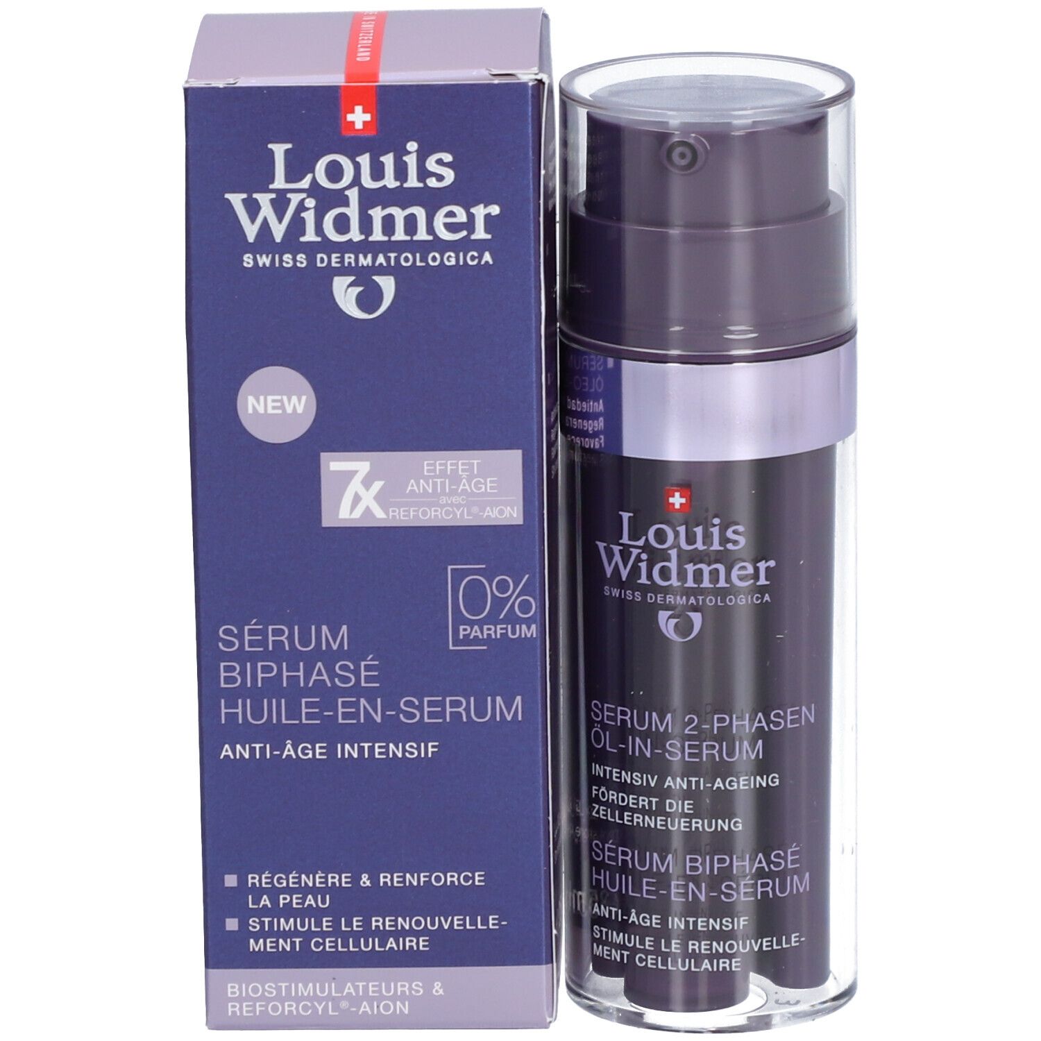 Louis Widmer Anti-Ageing Intensif Sérum Biphasé Huile-en-Sérum Sans Parfum