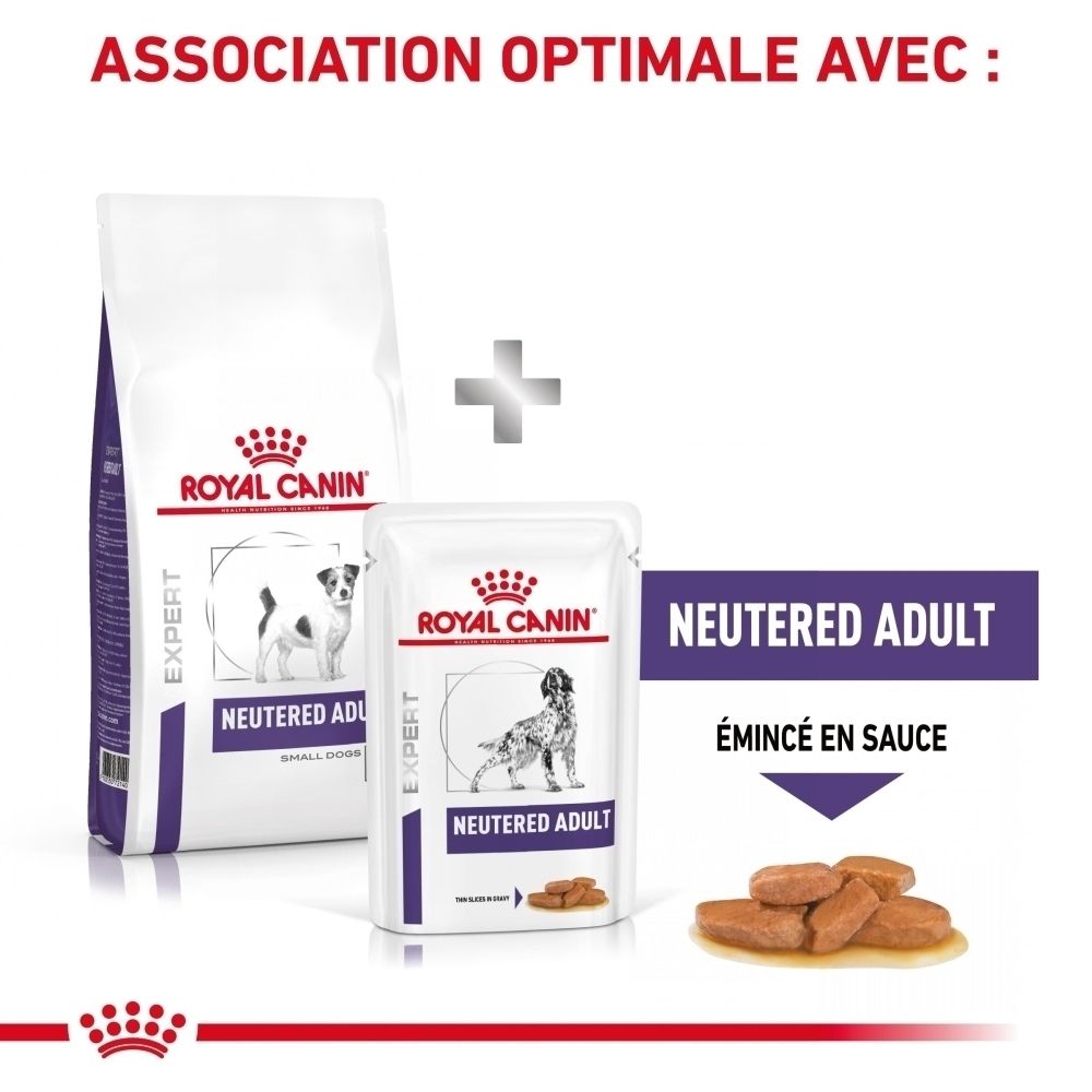 Royal Canin Neutered Adult Small Dogs : consultez votre vétérinaire pour choisir l'aliment adapté.