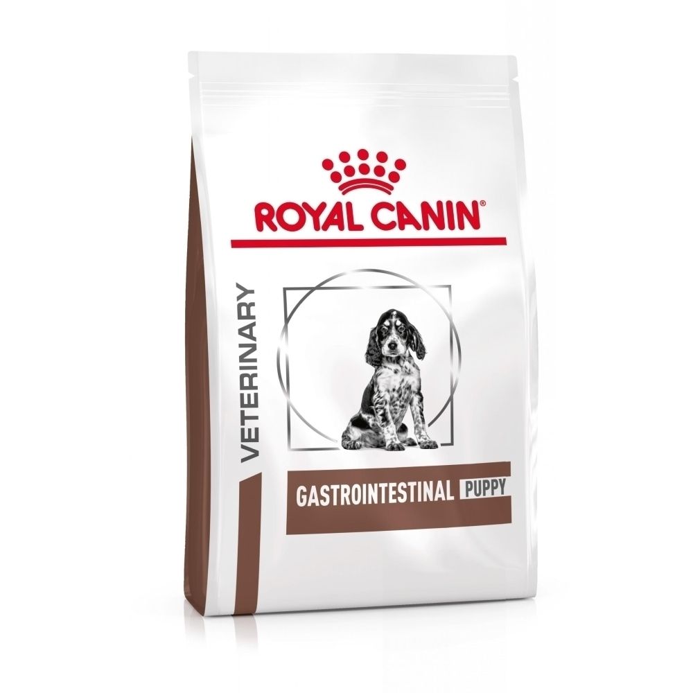 Sac de nourriture Royal Canin Veterinary pour chiots gastro-intestinaux.