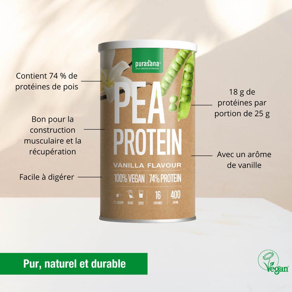 Purasana Protéine de Pois Saveur Vanille
