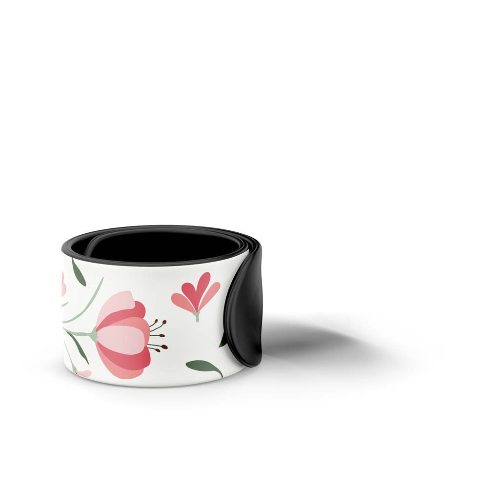 Bracelet MANOUKA rechargeable, protection 30 jours, motif floral.