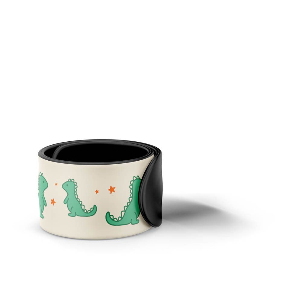 Bracelet Manouka Junior dinosaure, rechargeable, protection anti-moustiques.