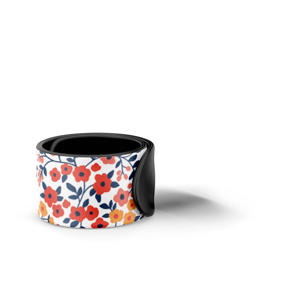 Bracelet MANOUKA Anti-Moustiques Junior, rechargeable, motif floral.