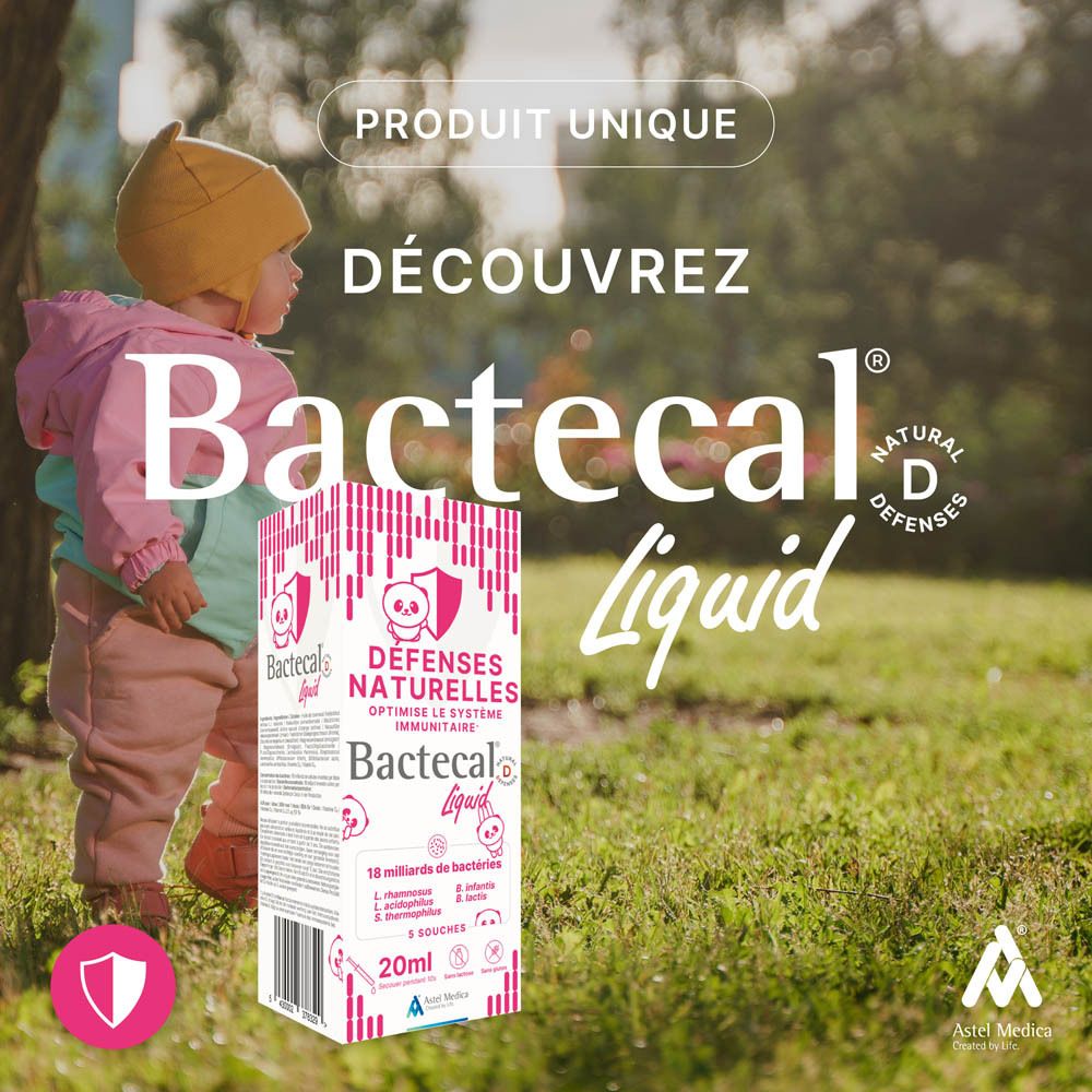 Flacon BACTECAL D Liquid pour enfants, 20 ml.