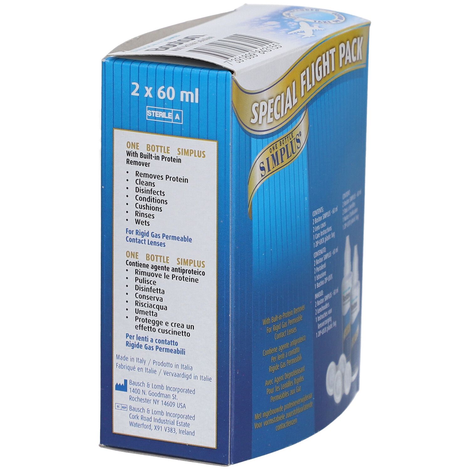 Bausch & Lomb One Bottle Simplus® Special Flight Pack