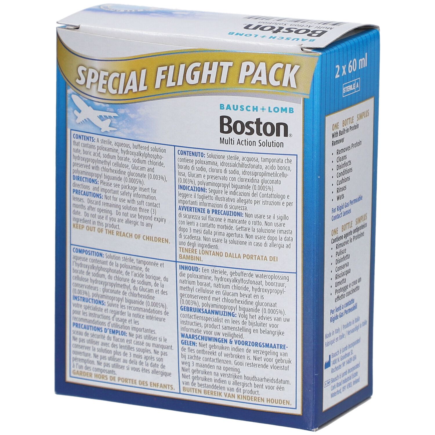 Bausch & Lomb One Bottle Simplus® Special Flight Pack