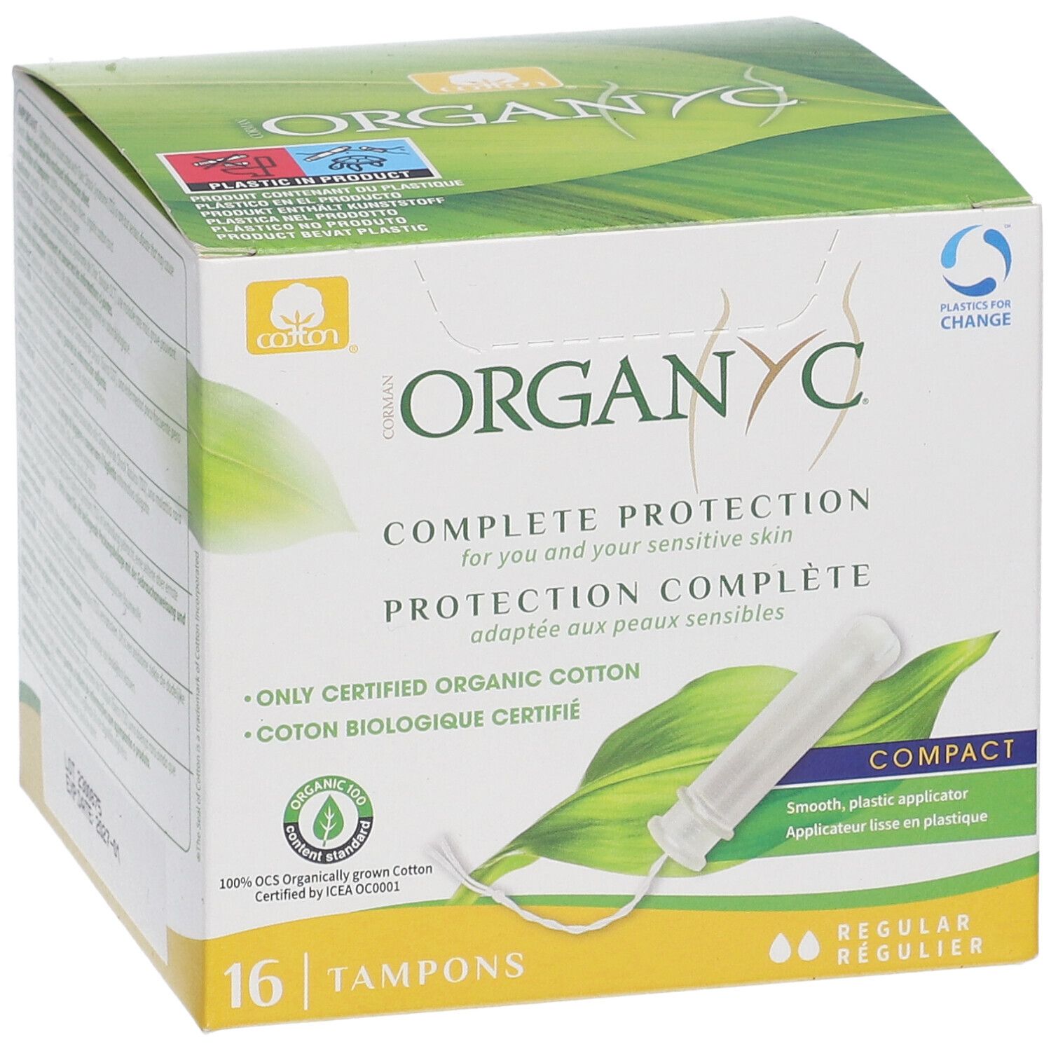 Organyc® Tampons Complete Protection Compact Regular