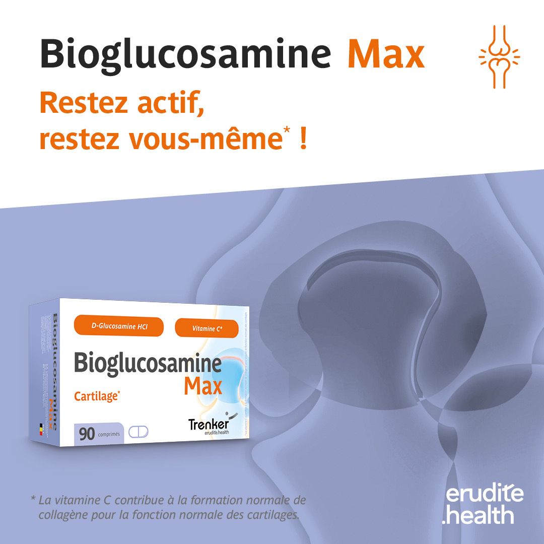 Bioglucosamine Max: Restez actif, restez vous-même! Soutient la santé des articulations.