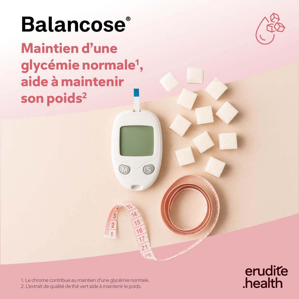 Balancose : contrôle glycémique, contrôle du poids, aide diététique, mode de vie sain.
