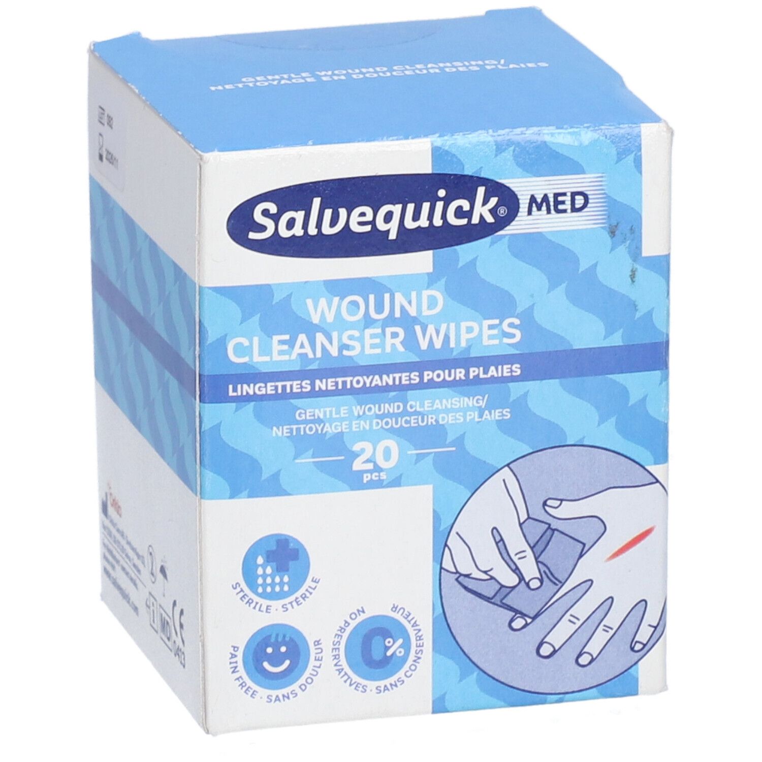 Salvequick Med Wound Cleanser Wipes