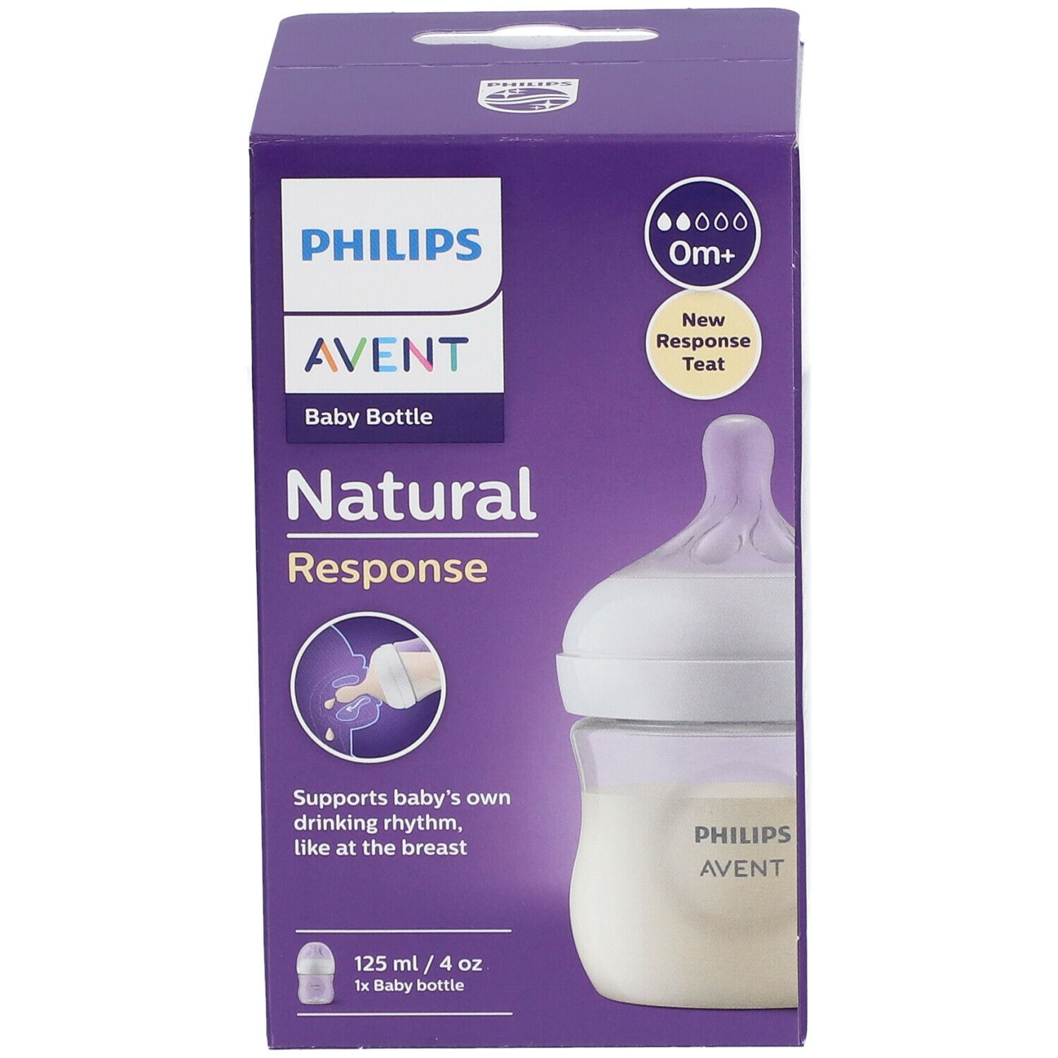 Philips Avent Biberon Réponse Naturelle de 330 ml, sans BPA pour les bébés  de 3 mois et + (modèle SCY906/01)