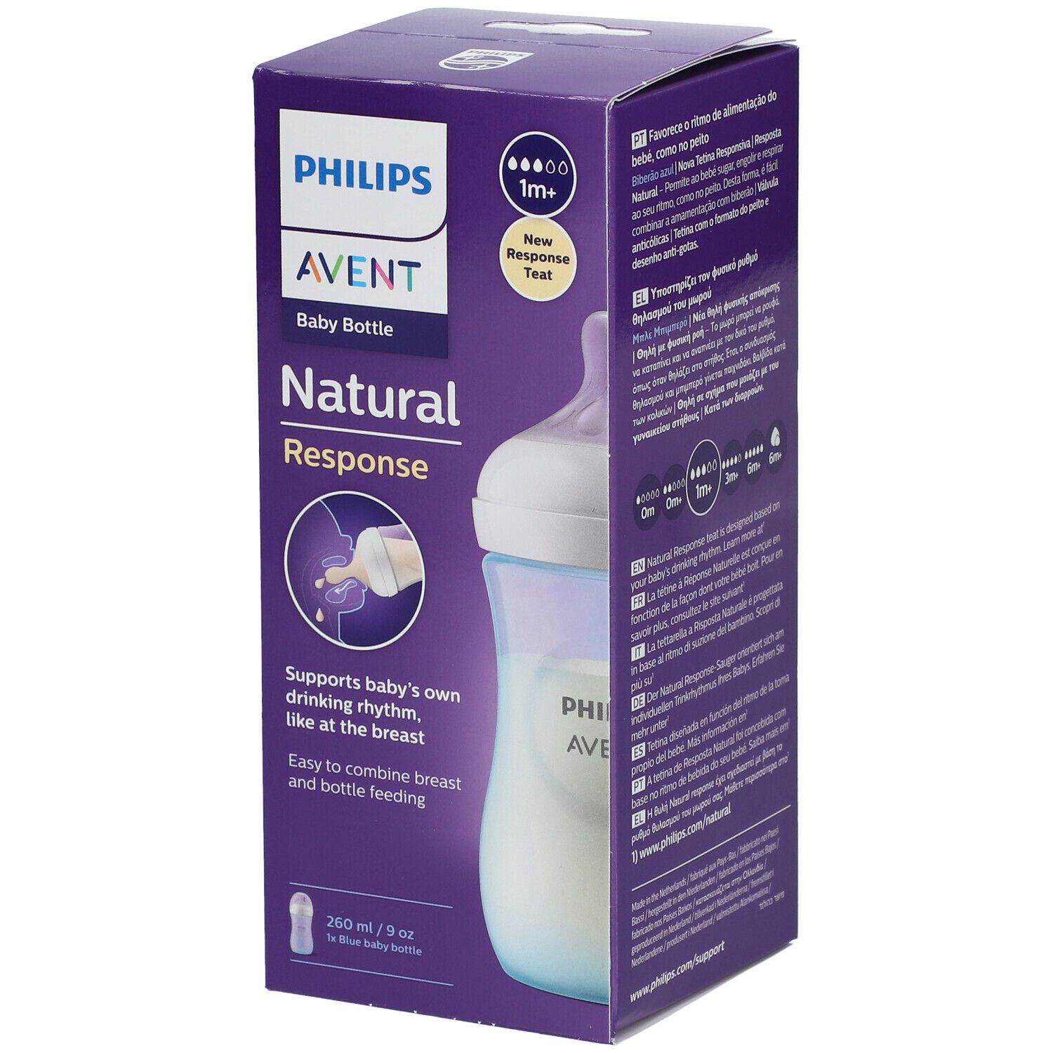 PHILIPS Avent Natural Response Biberon à réponse naturelle 260 ml SCY903/21