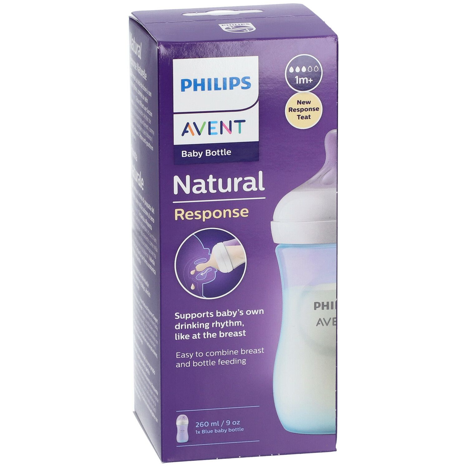 PHILIPS Avent Natural Response Biberon à réponse naturelle 260 ml SCY903/21