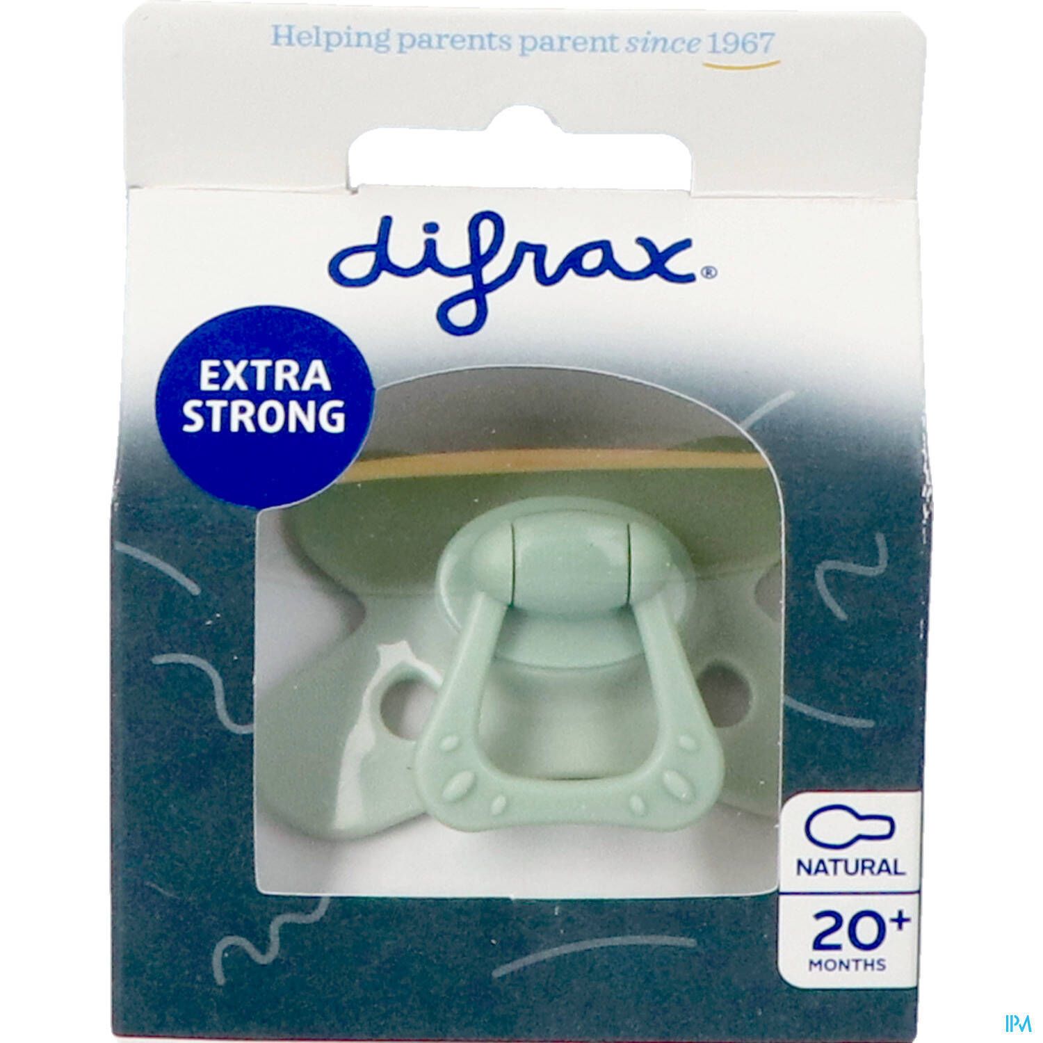 DIFRAX Tétine édition spéciale vert naturel jade 20m
