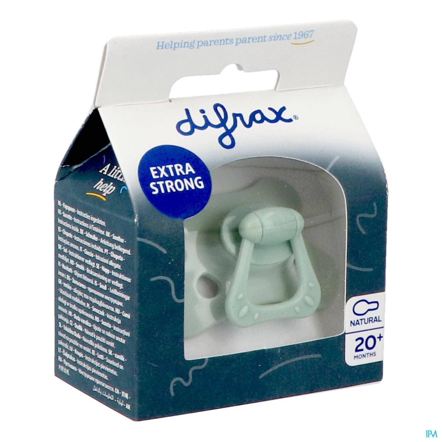 DIFRAX Tétine édition spéciale vert naturel jade 20m