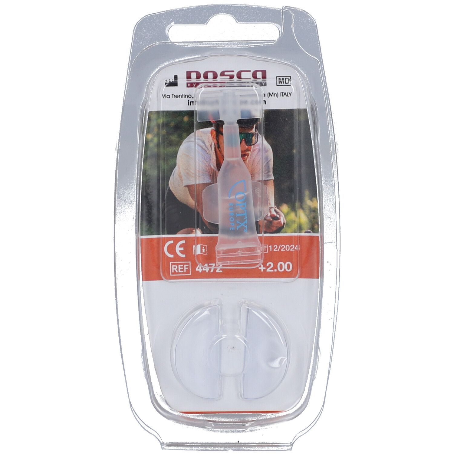 Emballage de lentilles bifocales StickTite +2.00. Comprend un applicateur. Marquage CE.