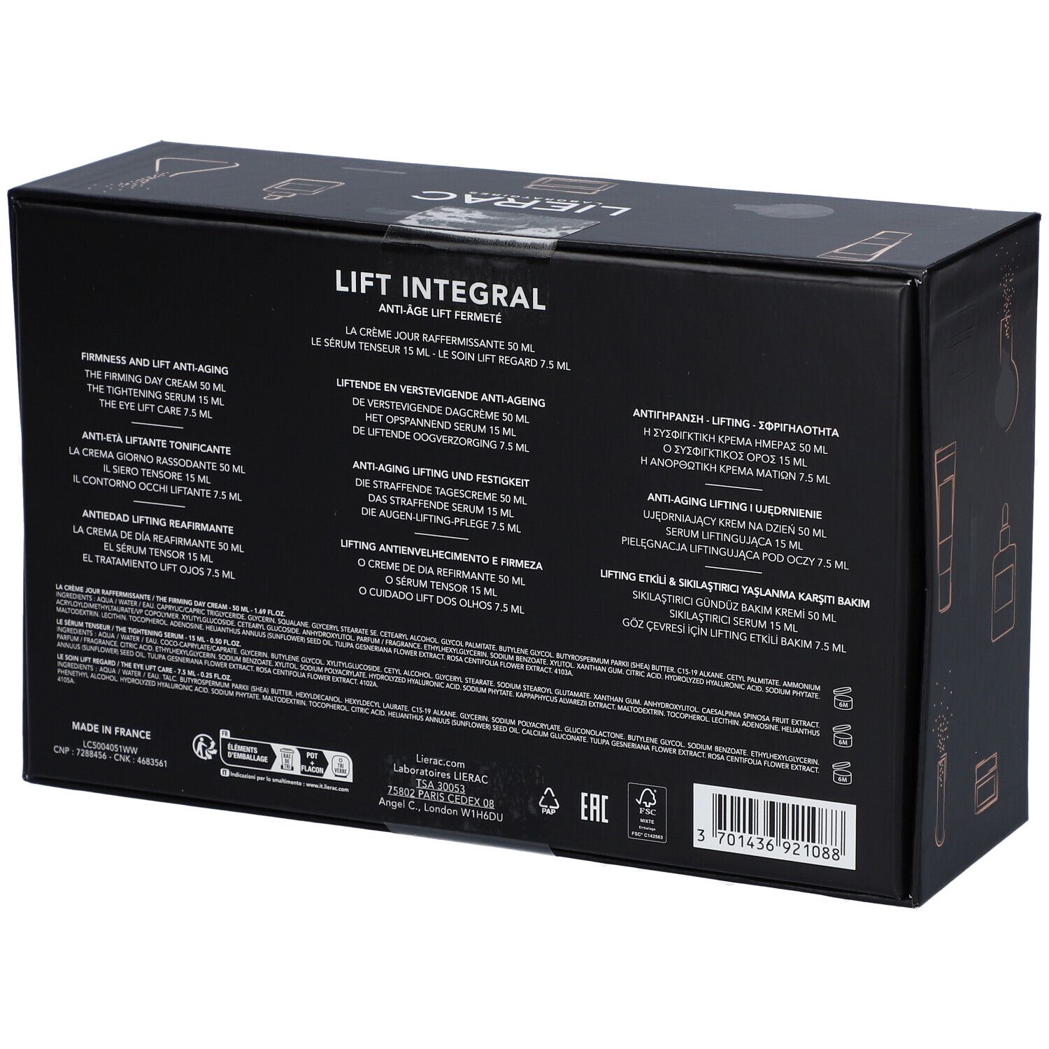 LIERAC Lift Integral Crème Set cadeau