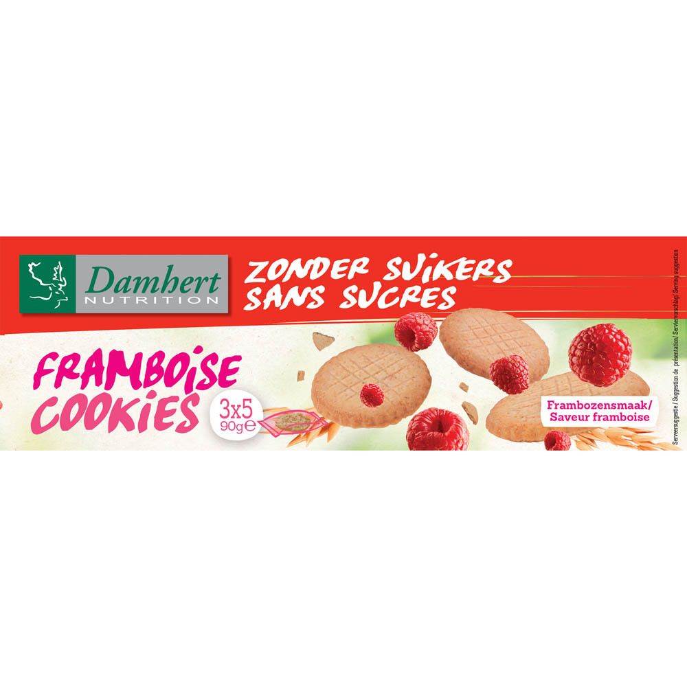 Damhert Cookies Framboise sans sucre