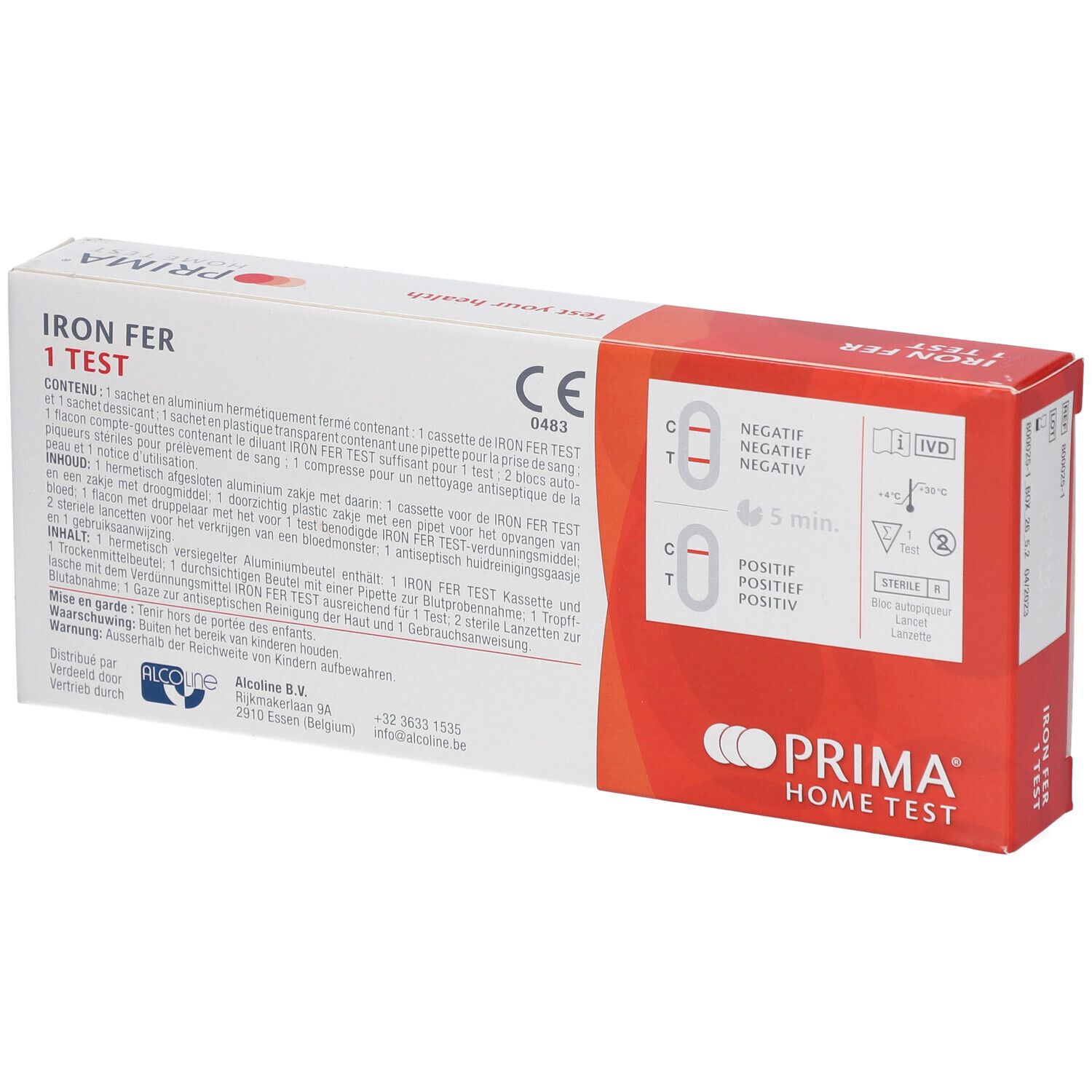 PRIMA Home Test Iron Fer 1st