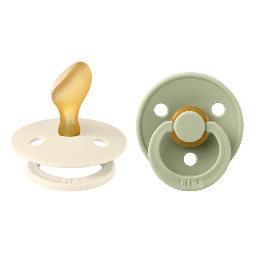 BIBS Tétine anatomique Ivory/Sage 6-18 mois