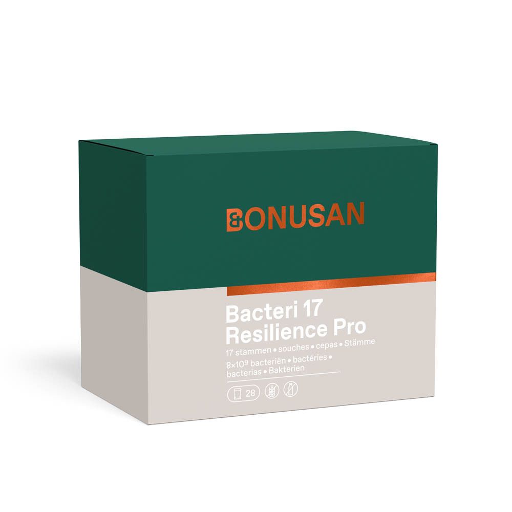 Bonusan Bacteri 17 Expert Resilience : emballage avec nom du produit et détails.