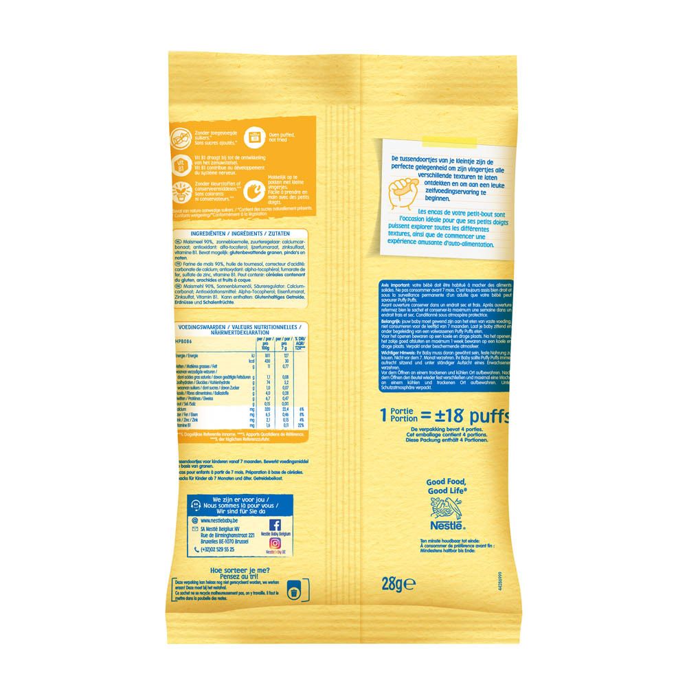 NESTLÉ Baby Snack Puffy Puffs Nature