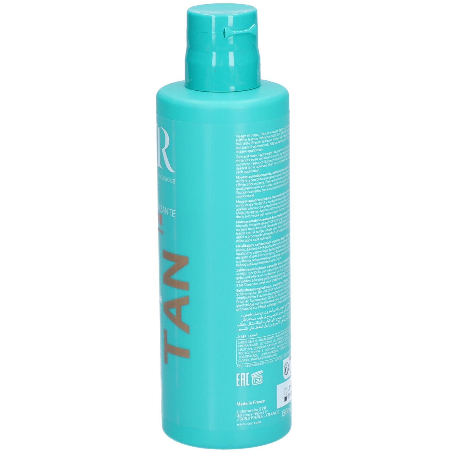 SVR Sun Secure Mousse Auto-Bronzante 150 ml