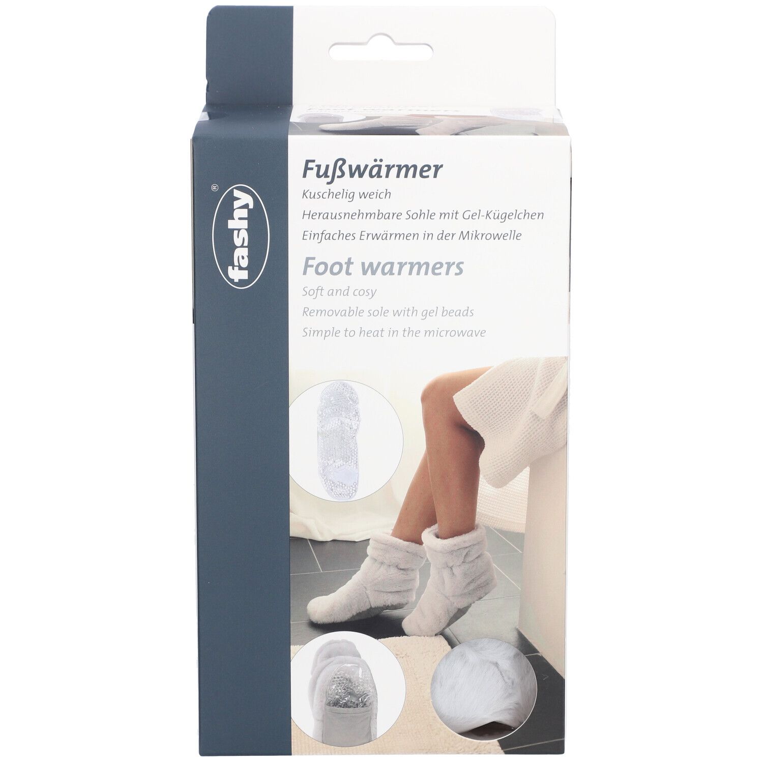 Fashy Pantoufles Chauffantes avec Semelle en Gel Retirable