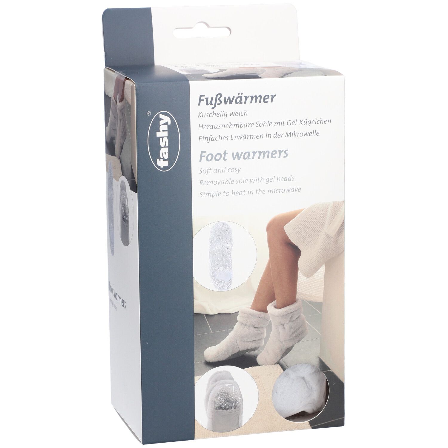 Fashy Pantoufles Chauffantes avec Semelle en Gel Retirable