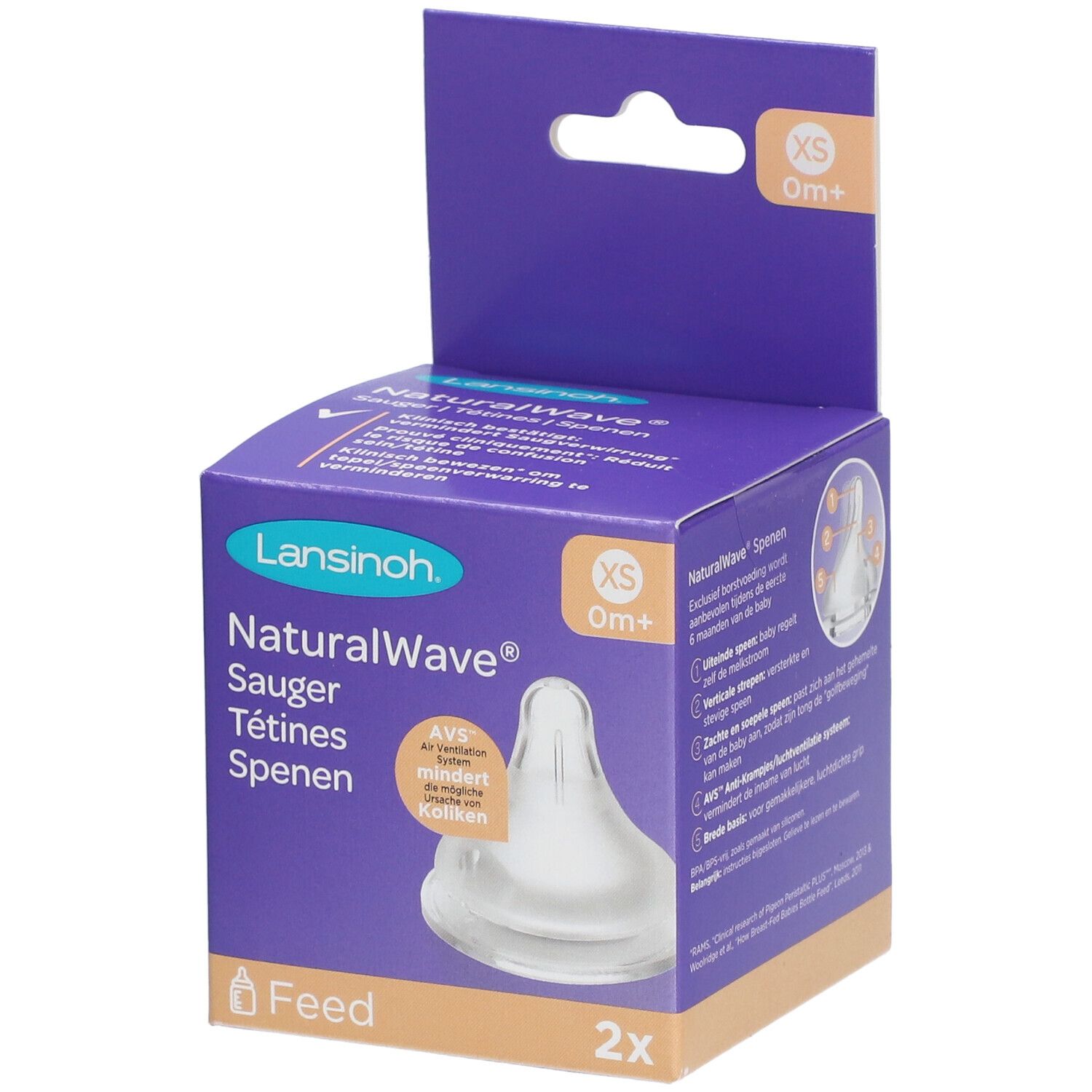 LANSINOH® Tétine NaturalWave® XS
