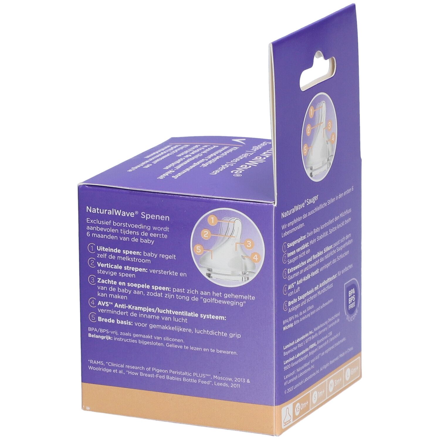 LANSINOH® Tétine NaturalWave® XS