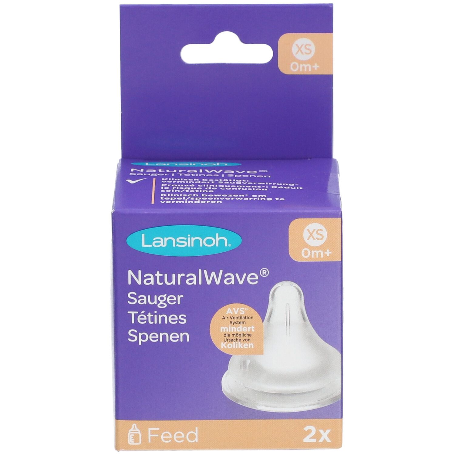 LANSINOH® Tétine NaturalWave® XS