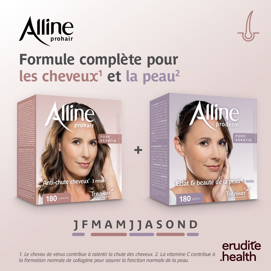 Boîte Alline Prohair 180 comprimés anti-chute. Édition Limitée.