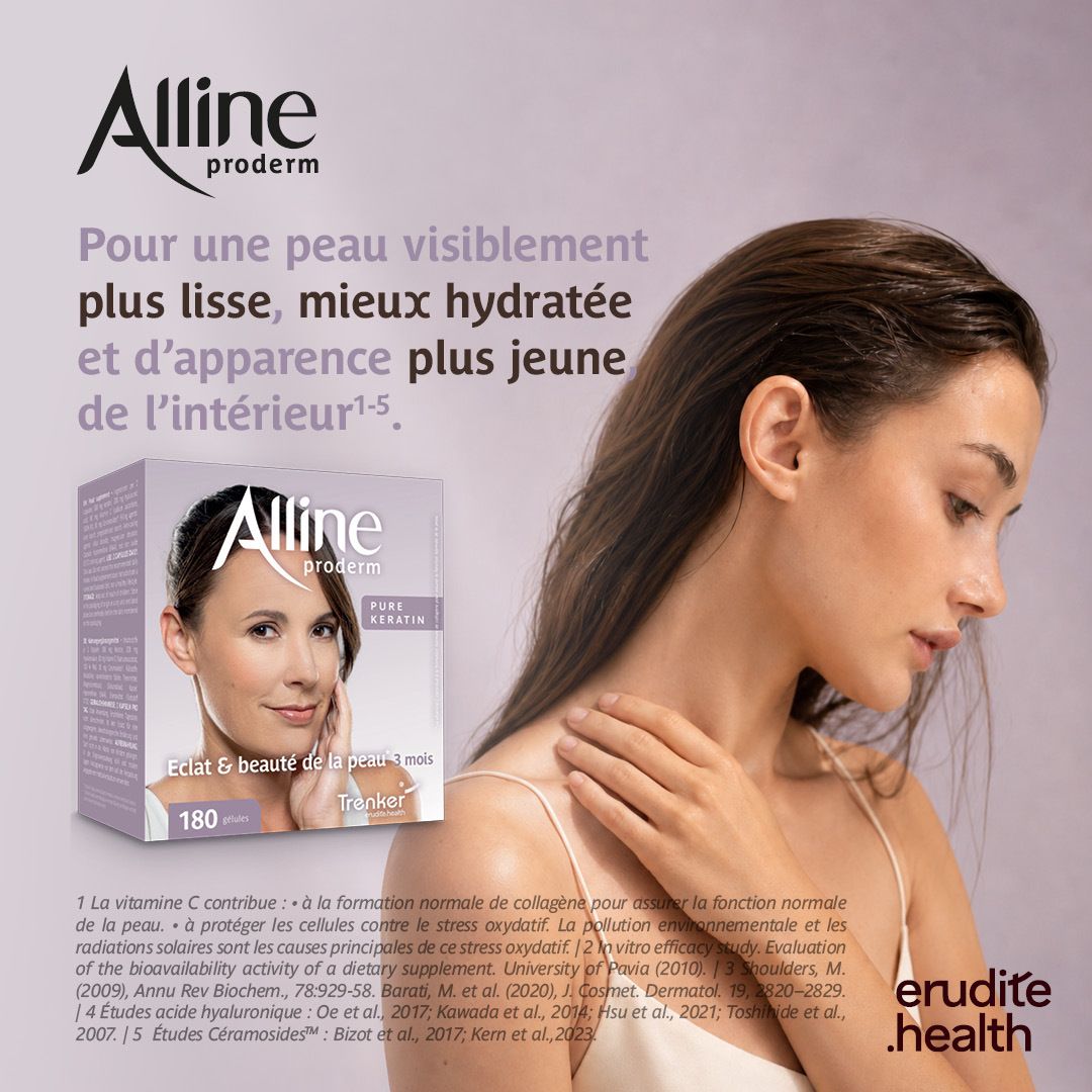 Boîte d'Alline Proderm pour une peau éclatante.