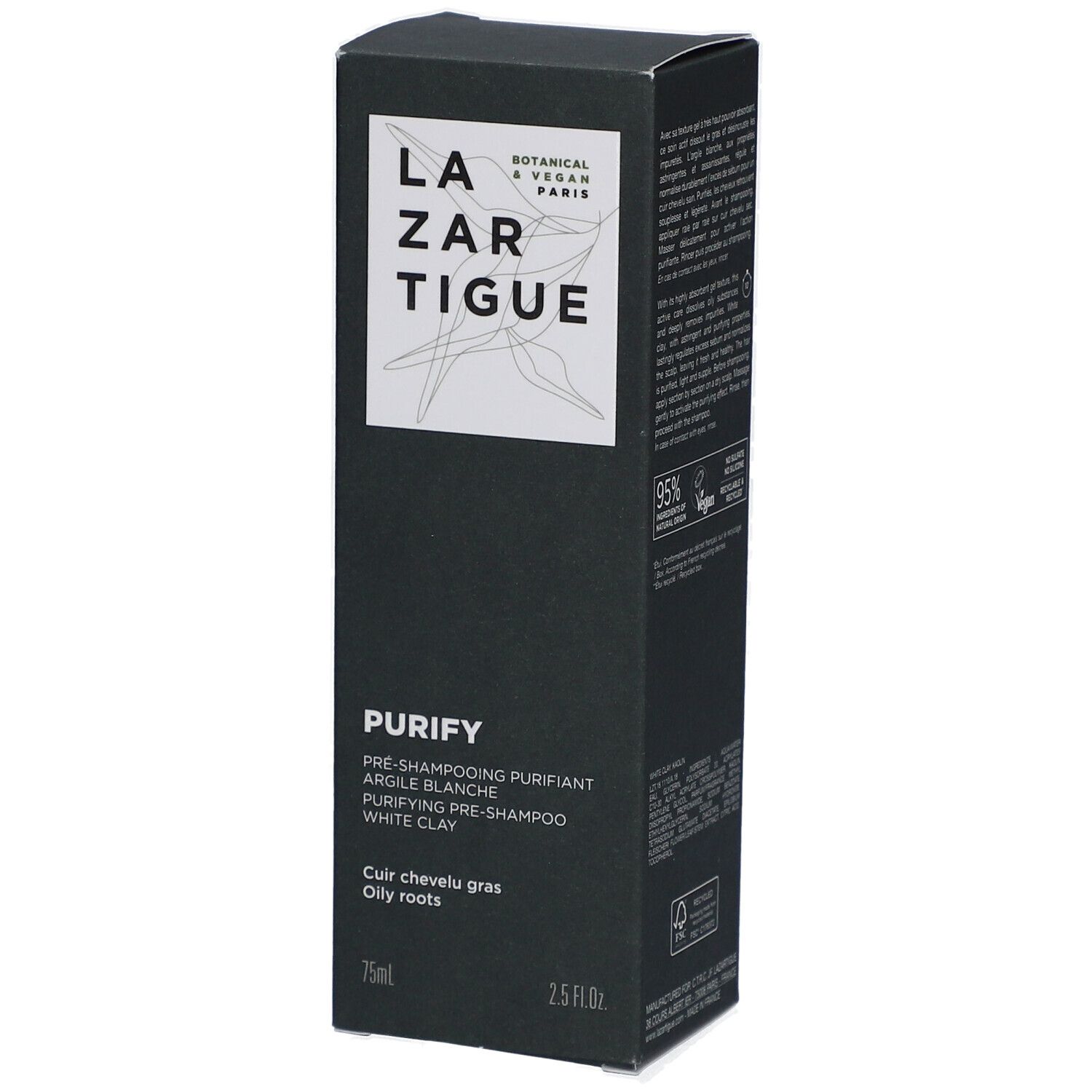 Lazartigue Purify Pre-Shampooing Purifiant Argile Blanche