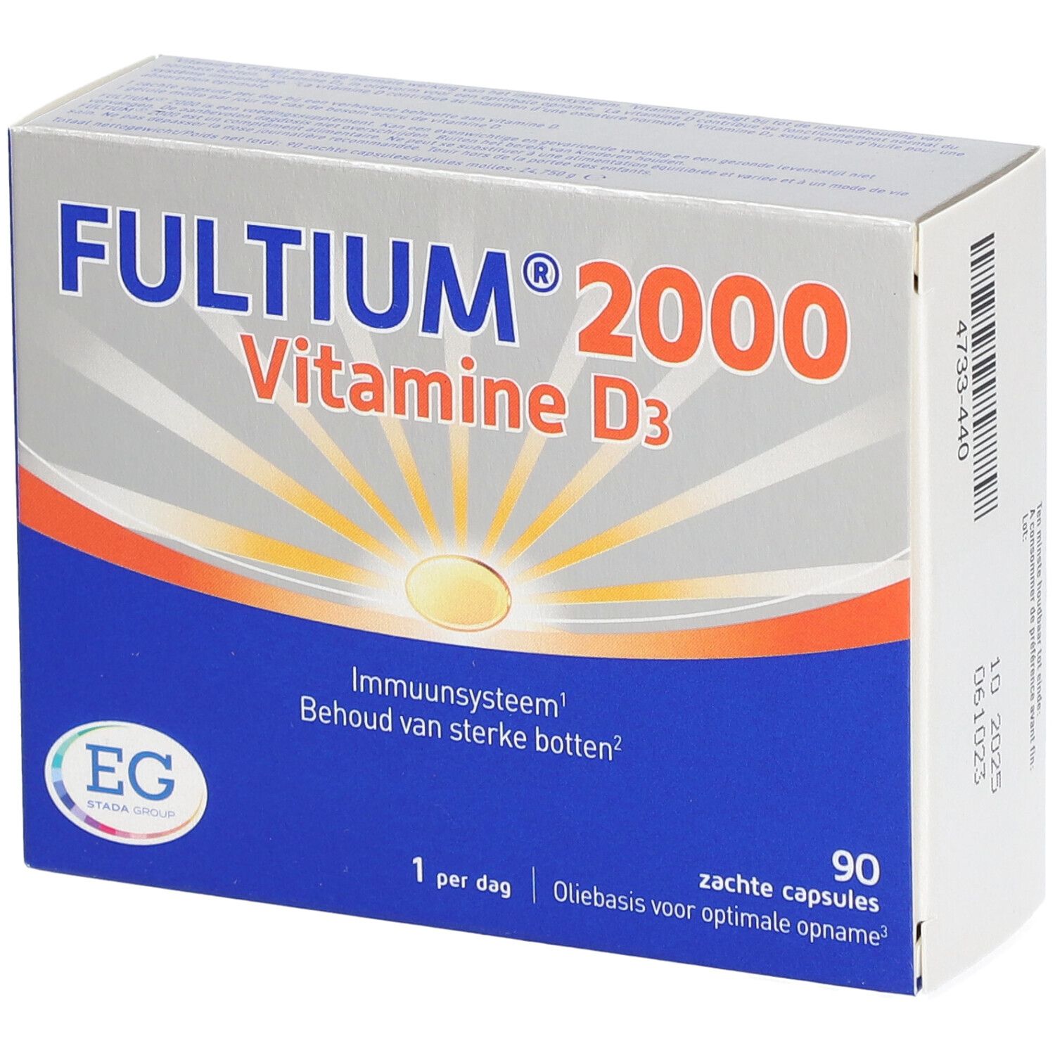 Fultium® 2000 Vitamine D3 90 capsules 90 pc(s) - Redcare Pharmacie