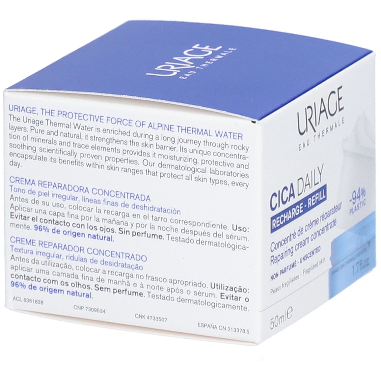 Uriage CICA Daily Concentré de Crème Réparateur Récharge