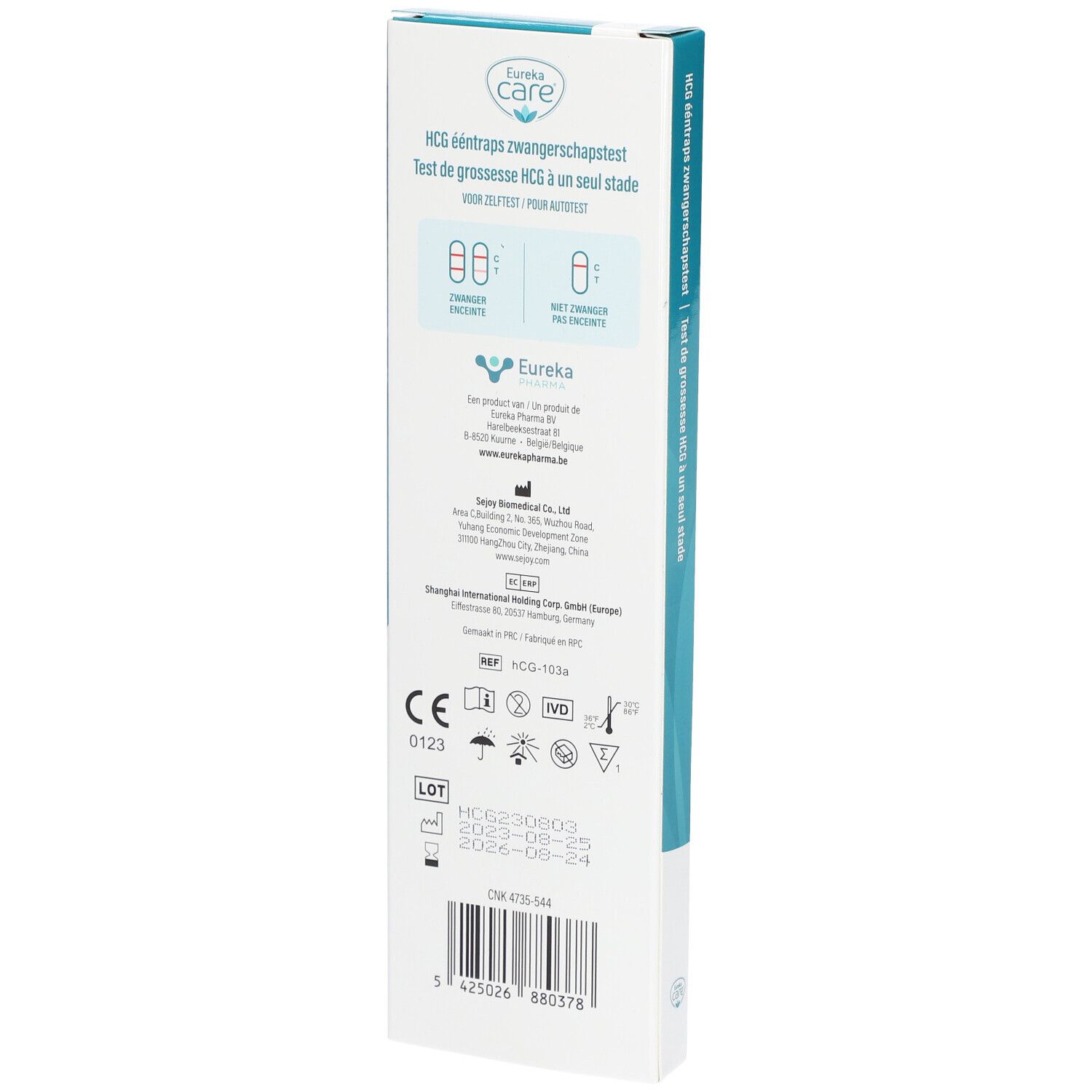EUREKA Care Test de Grossesse