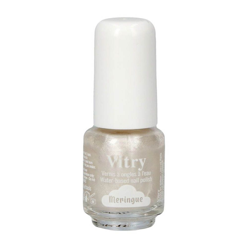 Vitry Vernis à ongles à base d'eau, couleur Meringue, vue de face.