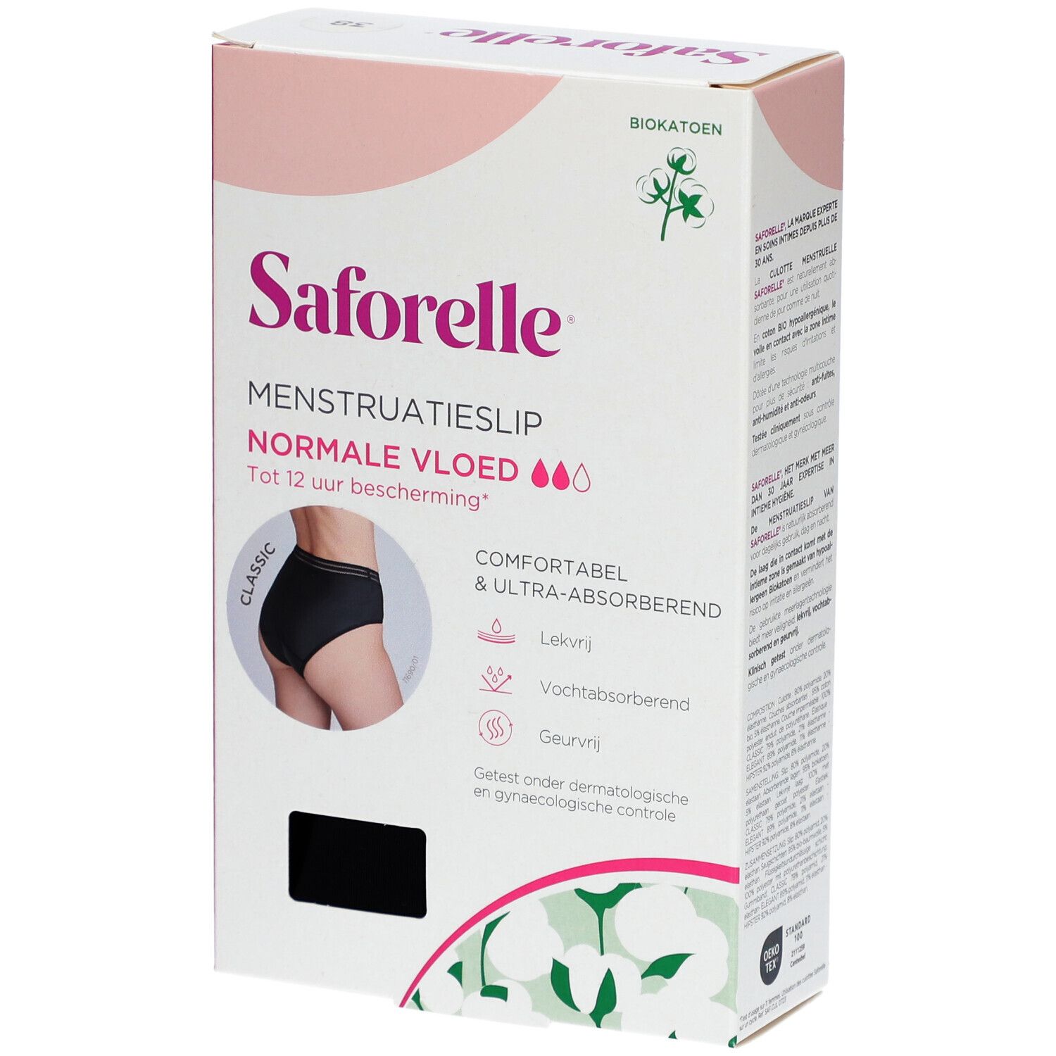 Saforelle Culotte pour les Règles Flux Normal Taille 38