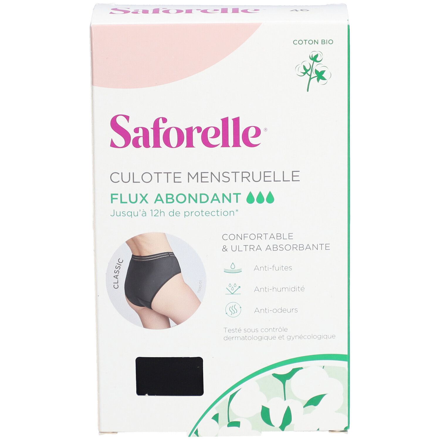 Saforelle Culotte Menstruelle Flux Abondant Taille 46