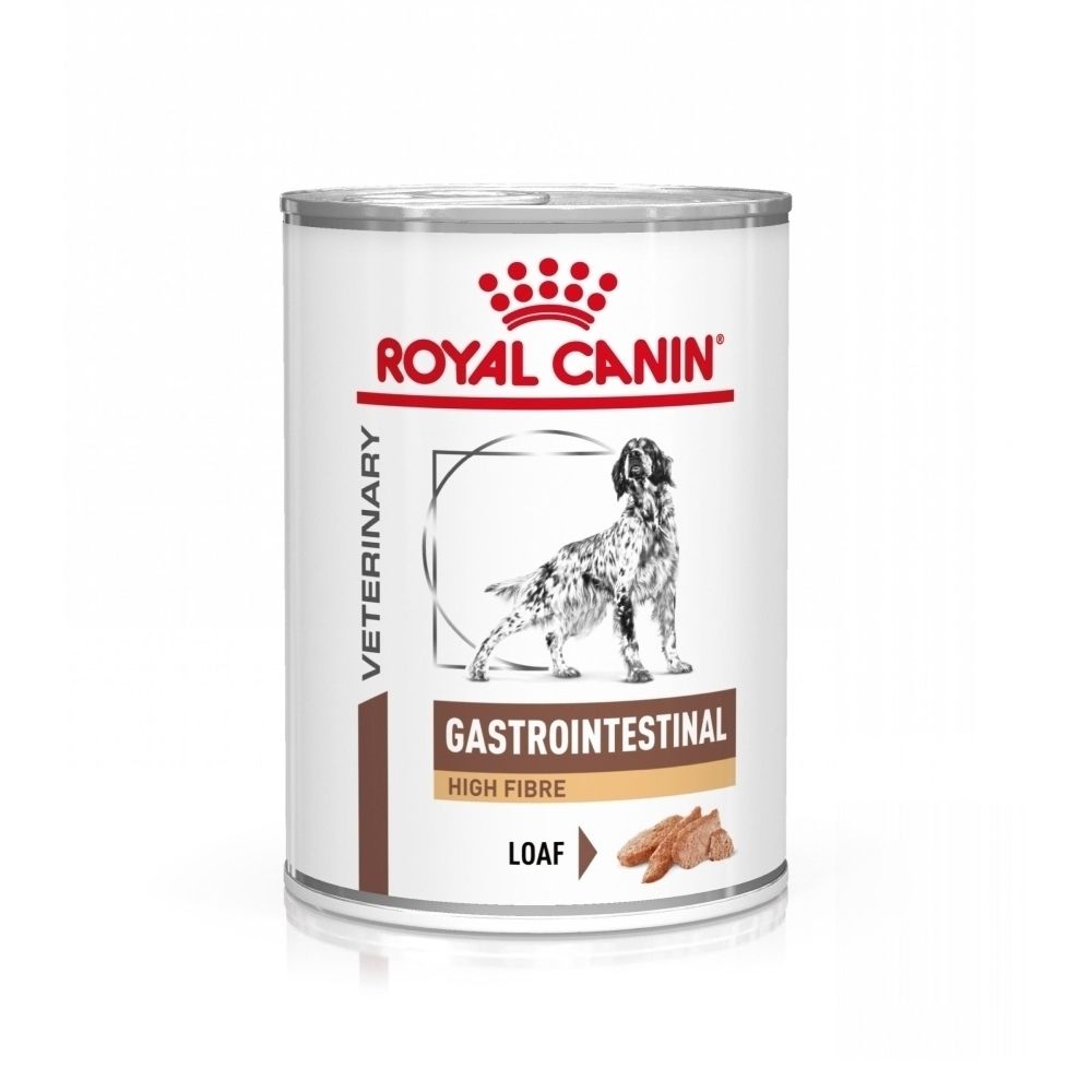 Boîte Royal Canin Veterinary Canine Gastrointestinal High Fibre.