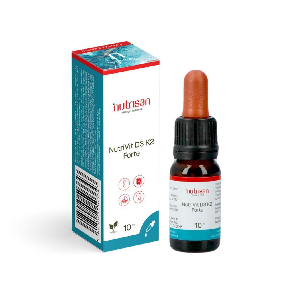 Flacon et emballage du produit. Flacon avec bouchon noir et pipette. Emballage avec logo et nom du produit.