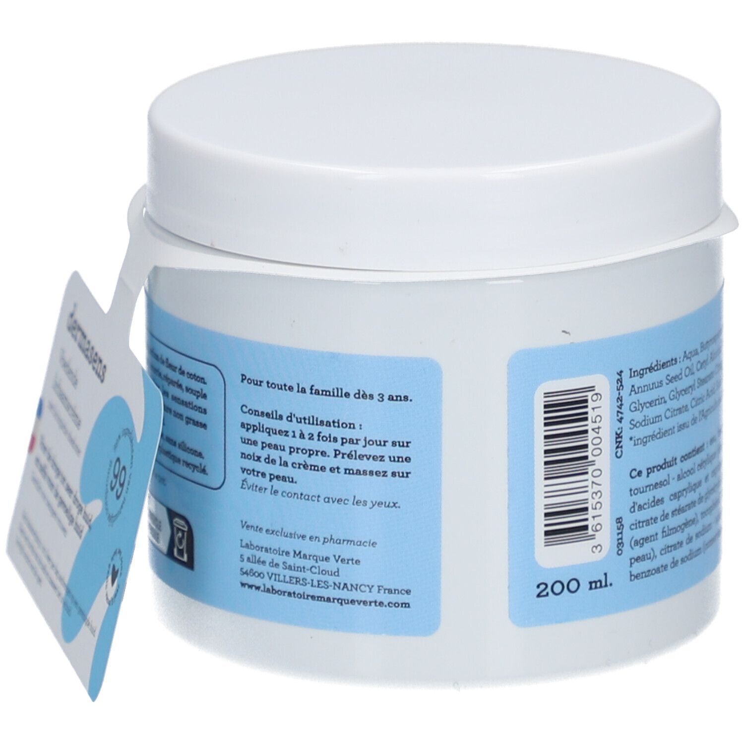 Dermasens Crème Corps Nourrissante et Réconfortante