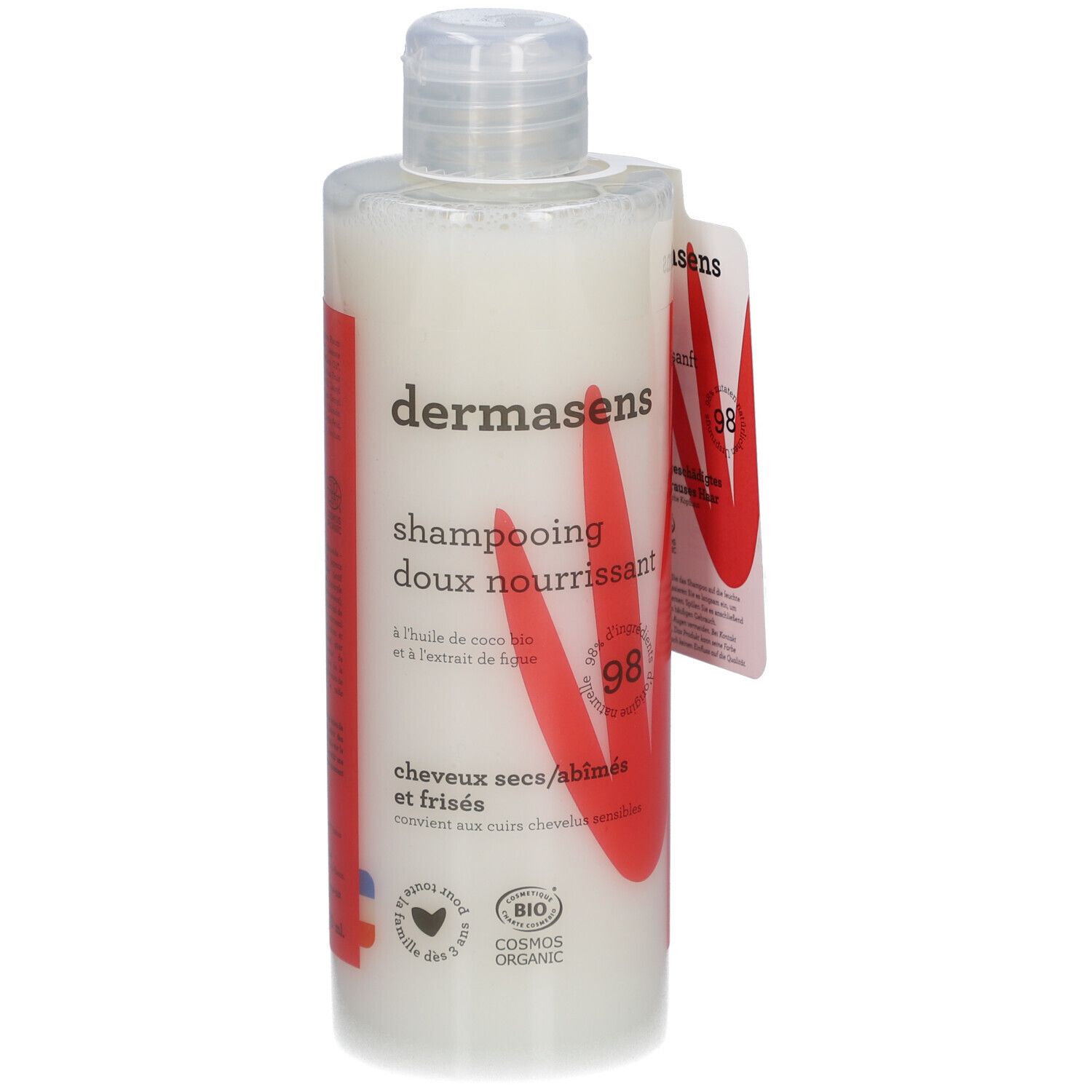Dermasens Shampooing Doux Nourrissant Cheveux Secs/Abîmés et frisés